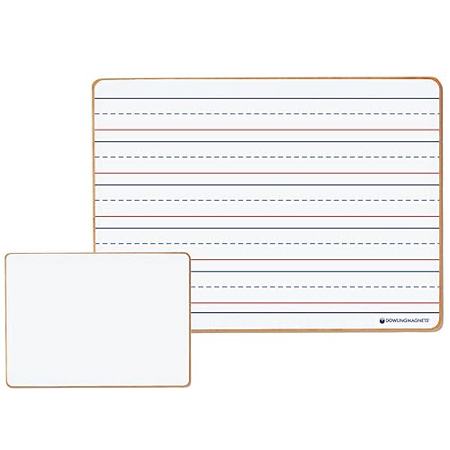 Miniatura 2 de Dowling Magnets Tableros magnéticos de borrado en seco a rayas de doble cara 12 pulgadas de largo x 875 pulgadas de ancho paquete de 5 735206