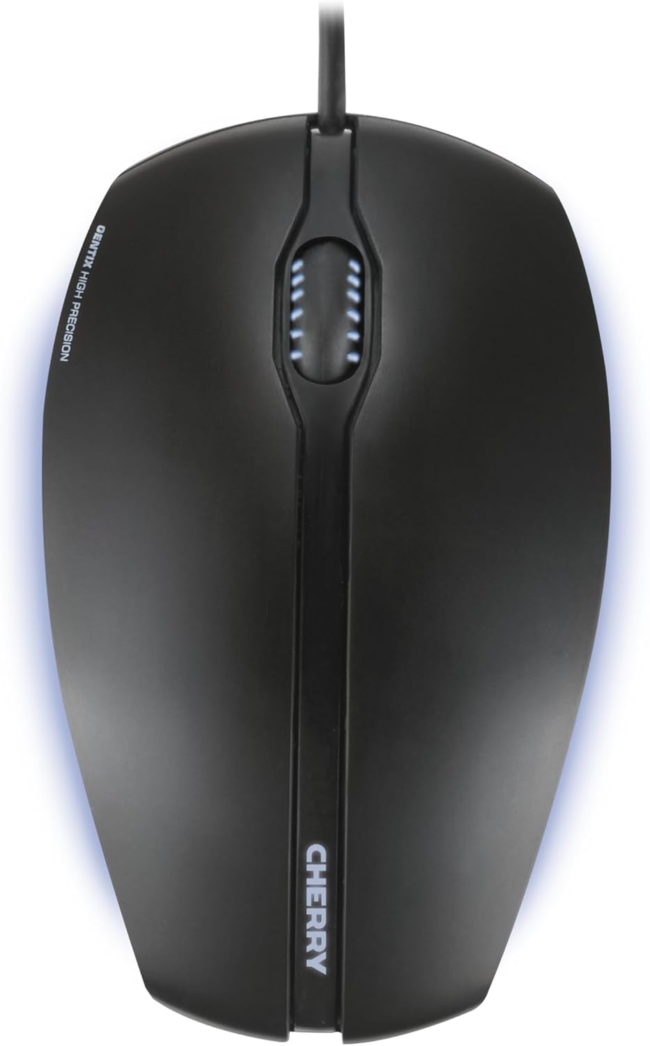Cherry Cherry GENTIX Corded Optical Illuminated Mouse - Corded - Illuminated - Symmetrical Design – Black (JM-0300)