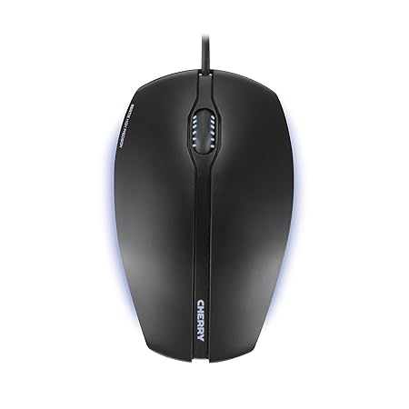 JM-0300 Mouse - Optical - Wired - Black - USB - Scroll Wheel - 3 x Button