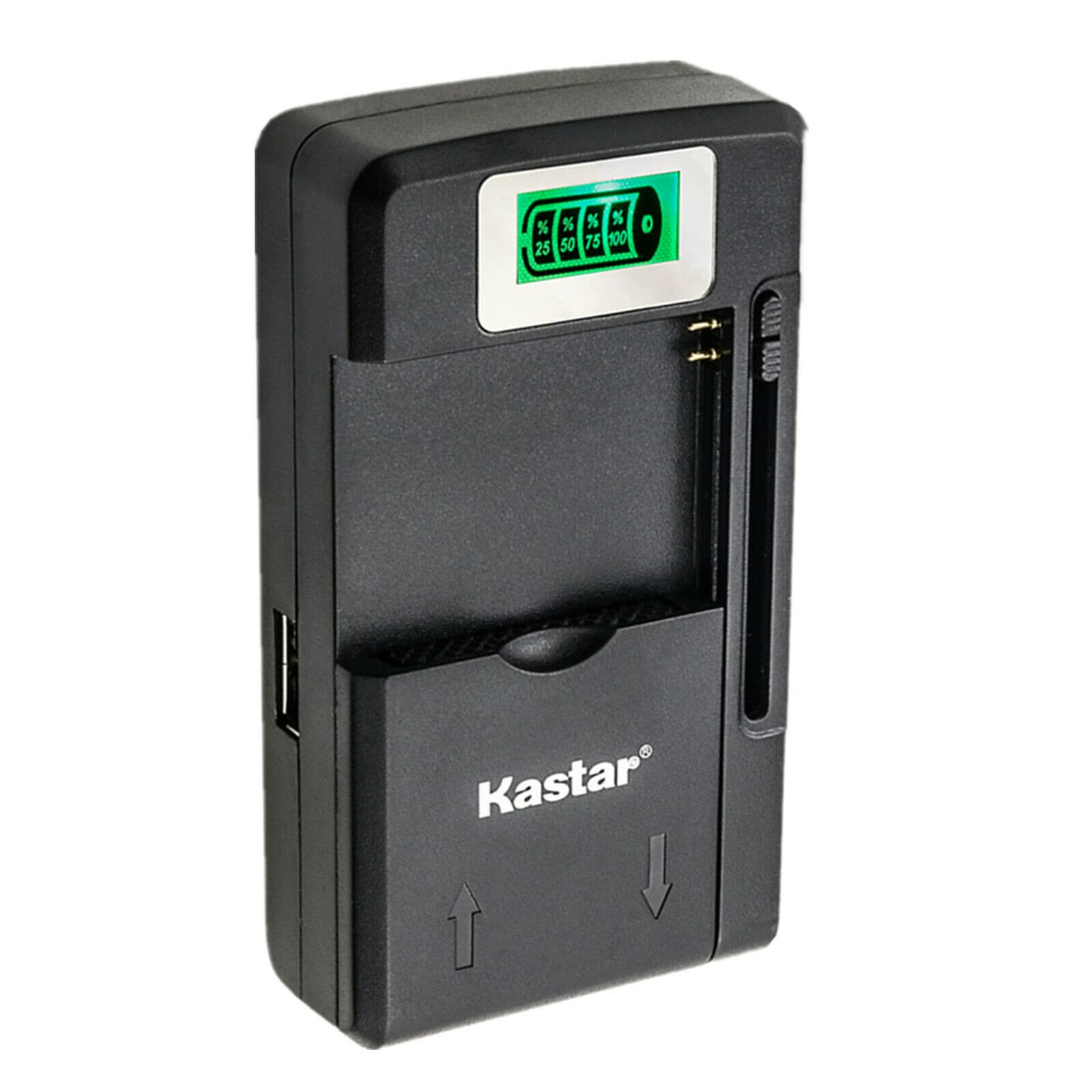 Kastar LCD USB Battery Charger - Compatible with Nintendo 3DS & 2DS Game Consoles, Rechargeable Battery CTR-003