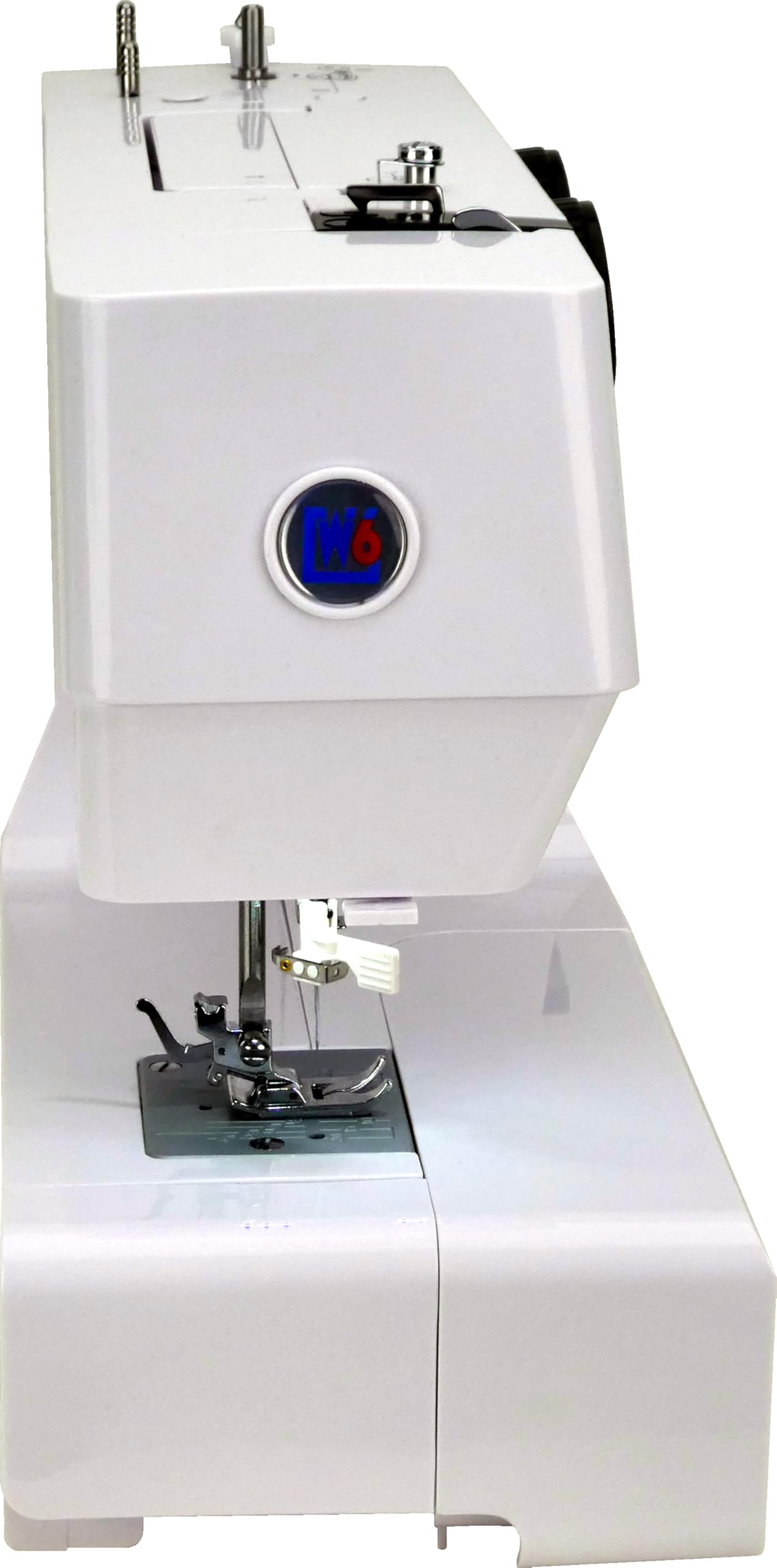 W6 Nähmaschine N 1800 Pro mit 25 Programmen | Freiarm | automatischer Einfädler | CB-Greifer | Knopflochautomatik | Jeans nähen | 100 Watt Servo Motor