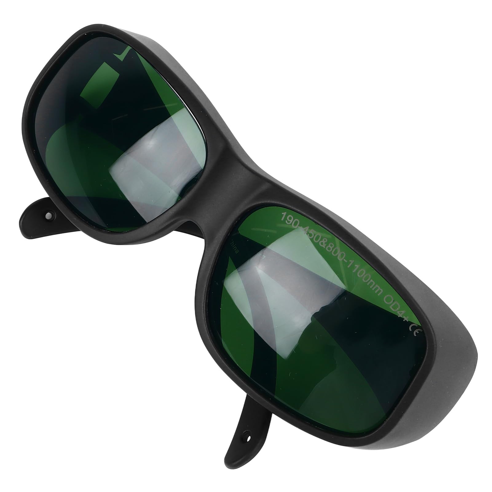Laserowe Okulary Ochronne 1064nm Wysoka przepuszczalność Antylaserowa Ochrona Oczu dla Urządzenia OPT Beauty TR90 Materiał Czarna Ramka Zielona Soczewka OD4, do Zabiegów Upiększających