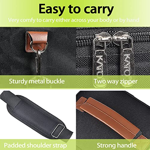 image for Tirrinia 4 Bottle Wine Gift Tote Carrier - Leakproof & Insulated Padde