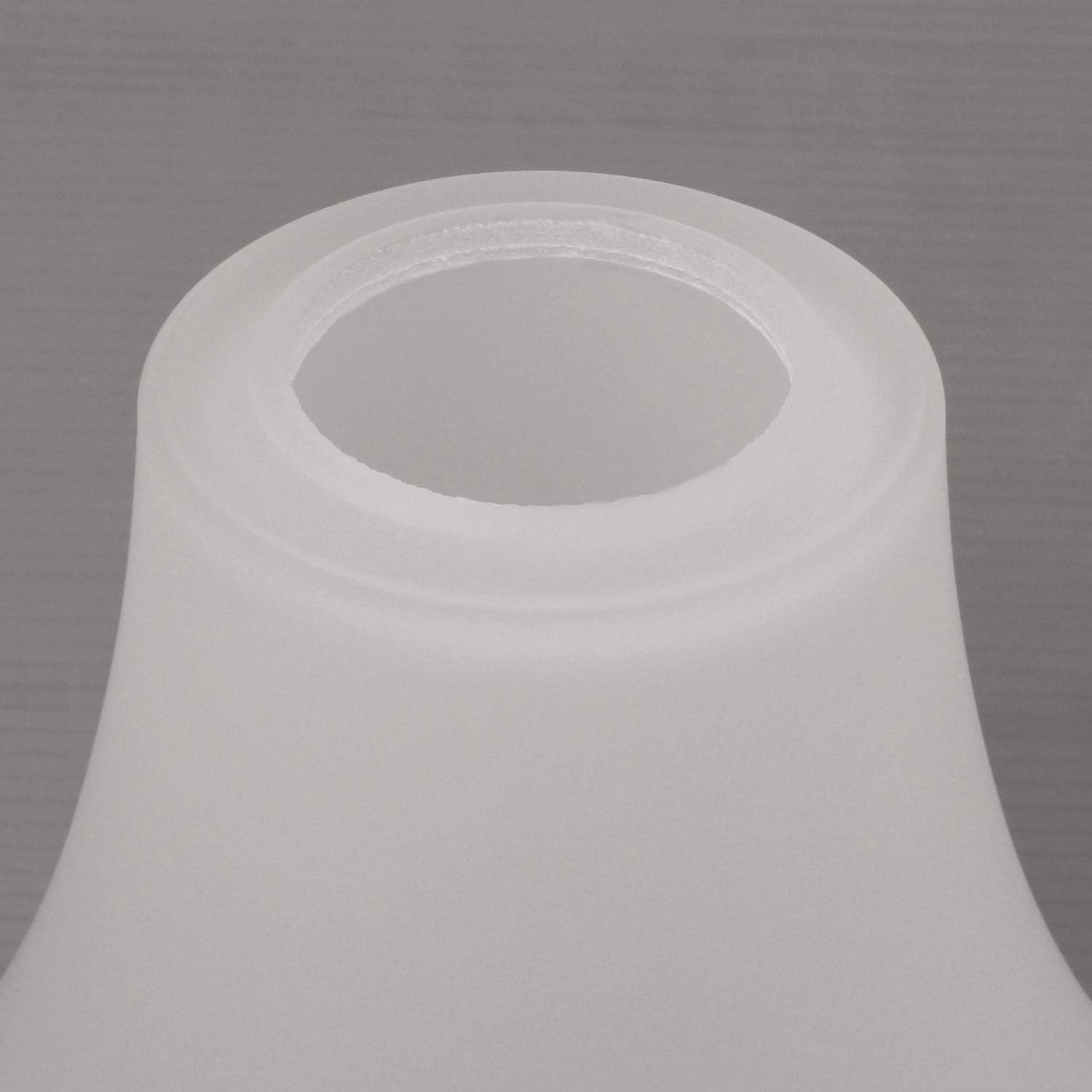 4 Packs Bell Shaped Frosted Glass Lamp Shade Replacement for Ceiling Fan Kit Hanging Lighting Fixture A00049