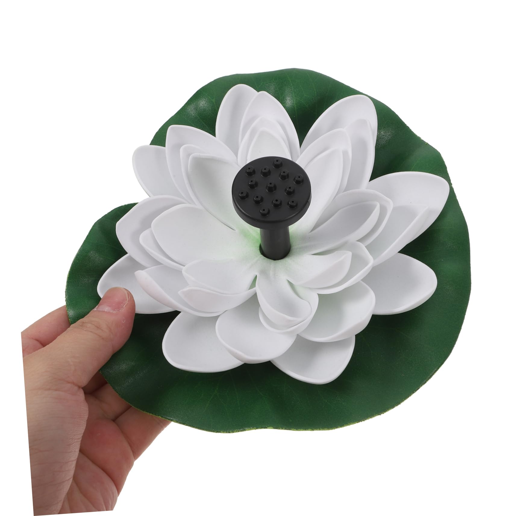 UKCOCO Fontana Solare Forma Di Loto Per Bagno Per Uccelli Fontana Solare Per Esterni Fiore Di Loto Artificiale Decorazione Per Giardino
