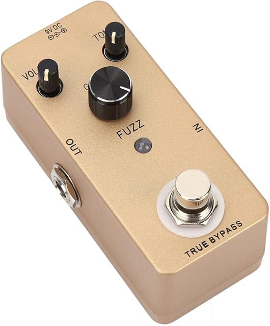Simlug Effects Pedal Electric Guitar Effects Pedal Part Hard Rock Retro Fuzz Style Stable for Beginners Punk Musicians