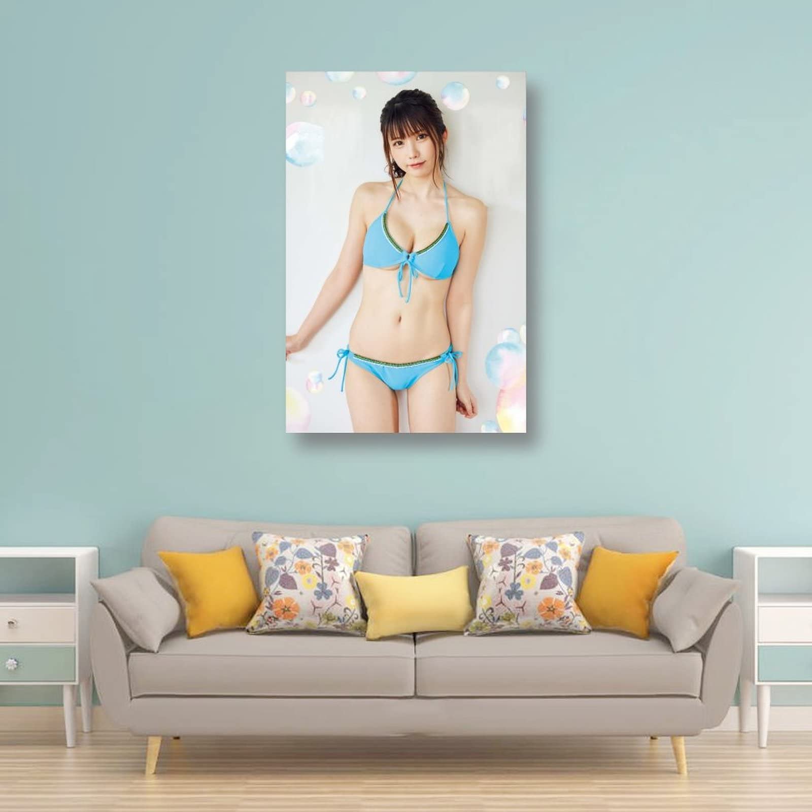 Amazon.co.jp: ポスターえなこ(Enako) ビキニ 下着 水着 キャンバス