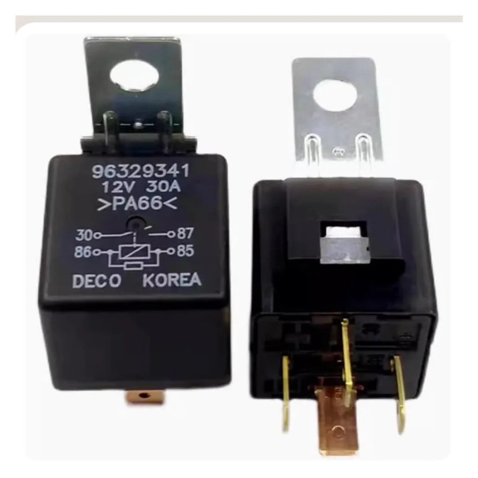 Relé 96329341 de 12V y 40A con conector de 6 pines para automoción y control eléctrico