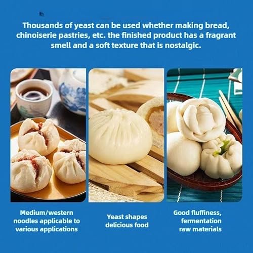 Angel yeast, household, Mantou, steamed stuffed buns, 1.76 ounces (5G * 10 bags),安琪酵母粉蒸包子蒸馒头发酵用(5g/包*10包装)