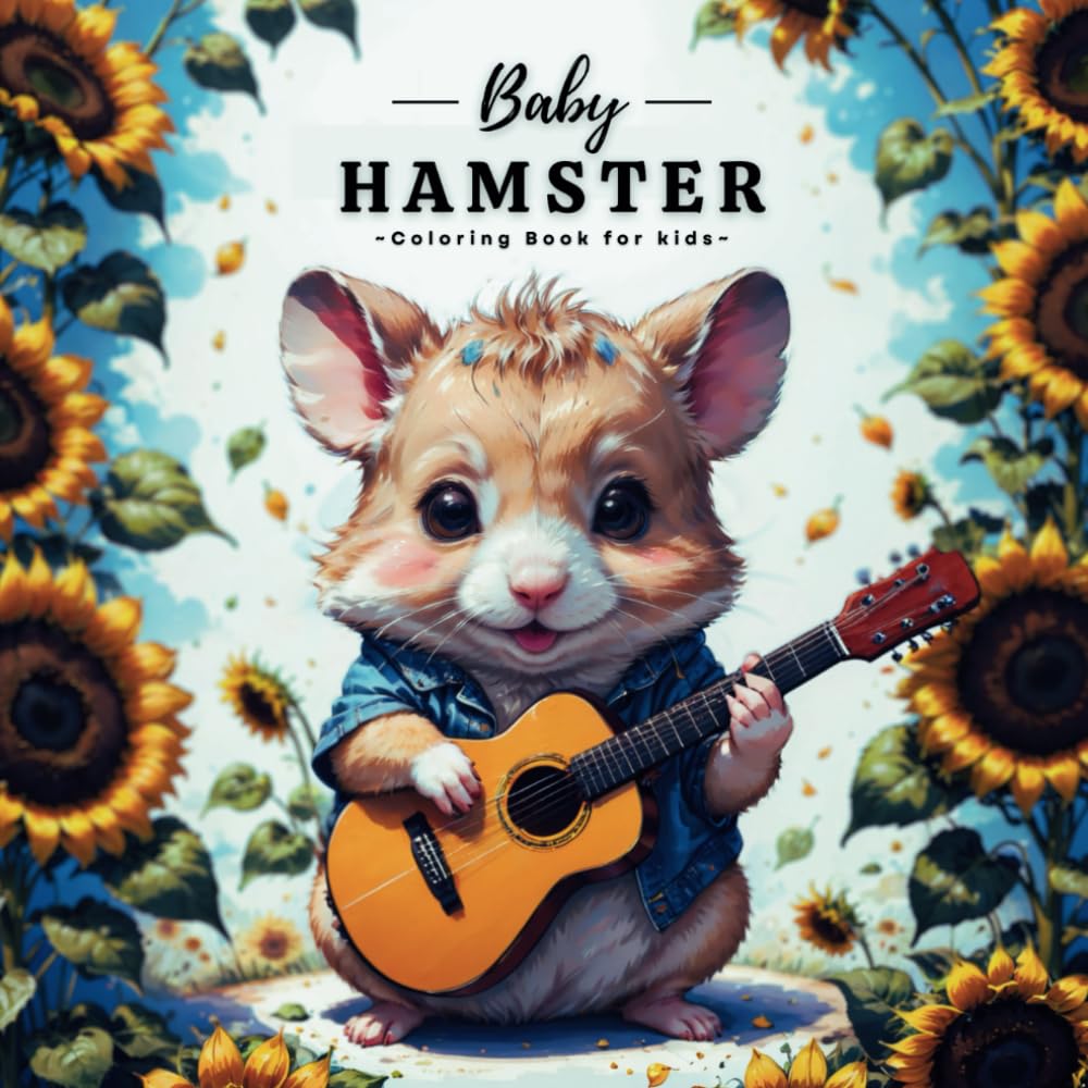 Hamster Coloring Book For Kids: Cute Hamster Coloring Pages For Hamster Lovers, With 40 Adorable Illustrations.
