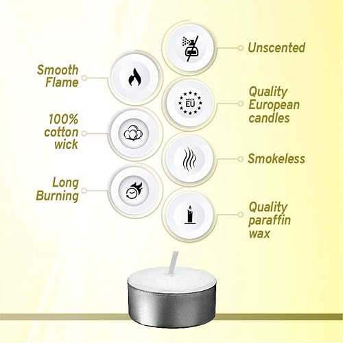 Miniatura 5 de Candelas de té de 6 horas de duración 40unidades.