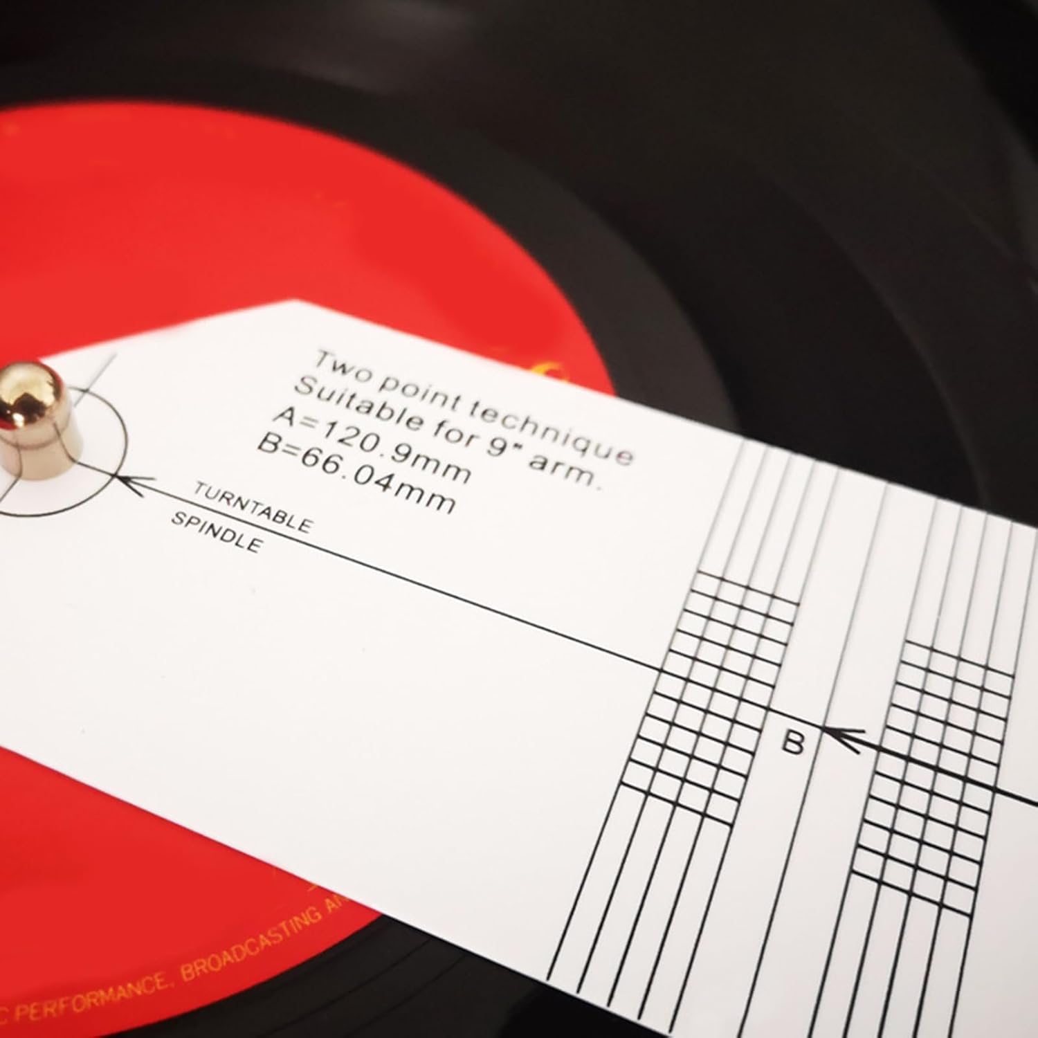 Ponograph Pickup Cartridge Adjustment Ruler Calibration Distance Gauge Protector Tool for Acrylic Gauge Record Player