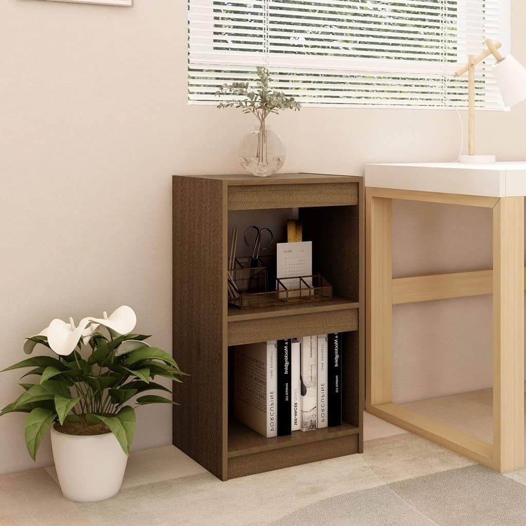 Vetnasa Estantería Madera Maciza de Pino marrón Miel 40x30x71,5 cm Mobiliario, Estanterías, Librerías y estanterías Marrón 6,4 KG