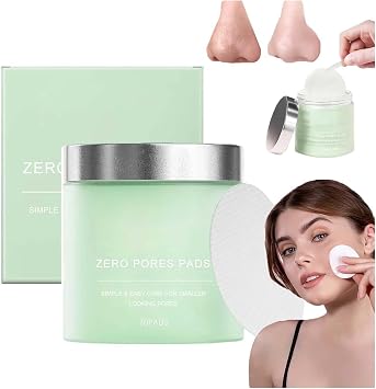 Zero Pore Pads,Deep Cleansing & Pore Minimizing,Korean Beauty Pore Pads,Dual-Textured Exfoliating Facial Pad to Smooths Skin Texture,Brightens,Visible Results in Just 1 Week 1pcs, One Size