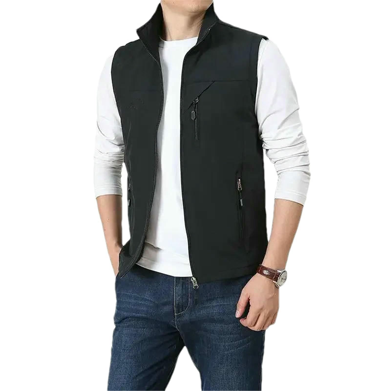 Chaleco de verano para hombre ligero con cremallera BK001 L 7