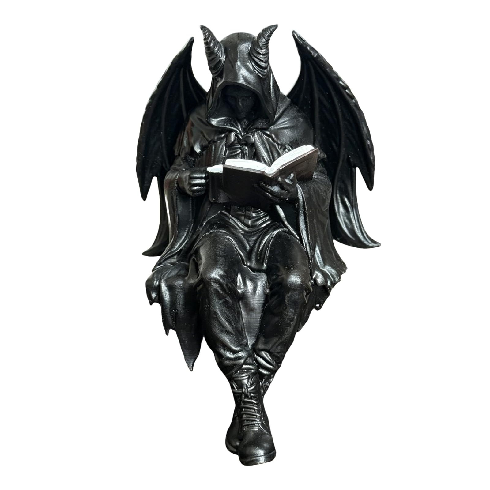 A Gothic Dark Fantasy Figure, Hooded Shadow Reader Statue (, 18Cm)