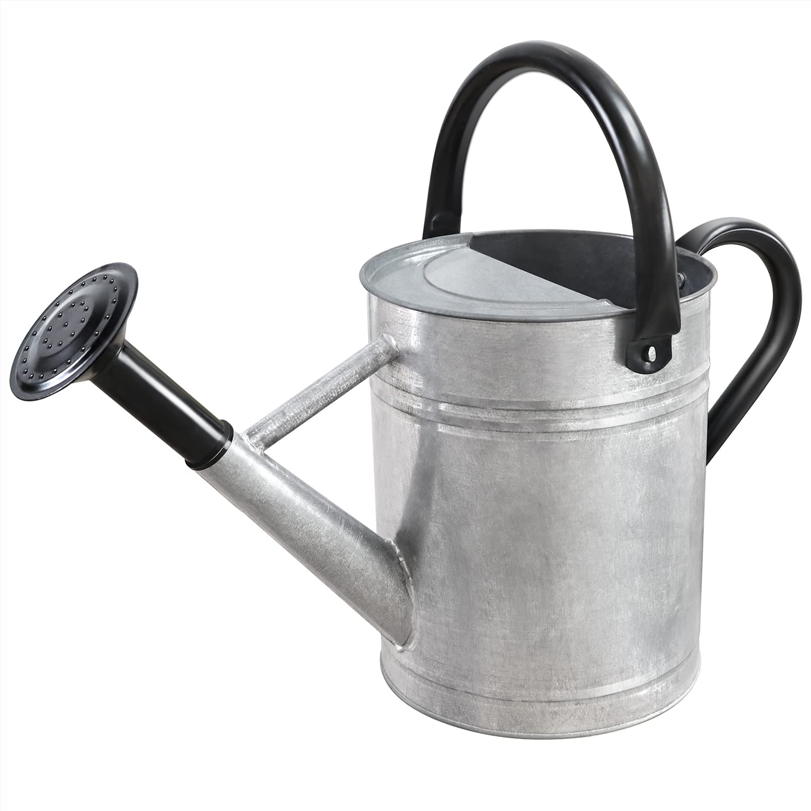 Megawodar Metal Watering Can with Removable Spout, Galvanized Steel Plants Water Can for Women, Men and Kids' Outdoor or Indoor Gardening - Nice Flower Metal Watering Pot Gift & Decoration