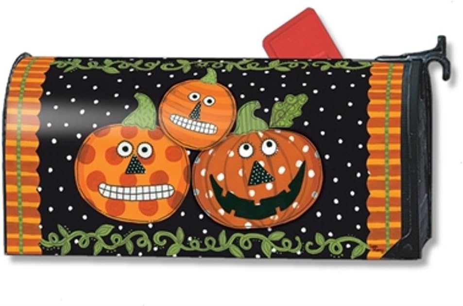 MailWraps Pumpkin Faces MailWrap Mailbox Cover 01429