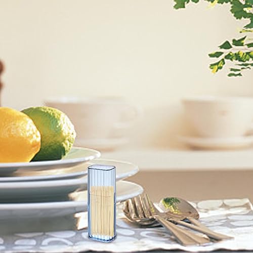 Miniatura 3 de Qtip Holder Estuche de viaje, Caja de almacenamiento de hisopos de algodón acrílico transparente, soportes de hisopos de algodón duraderos, soporte