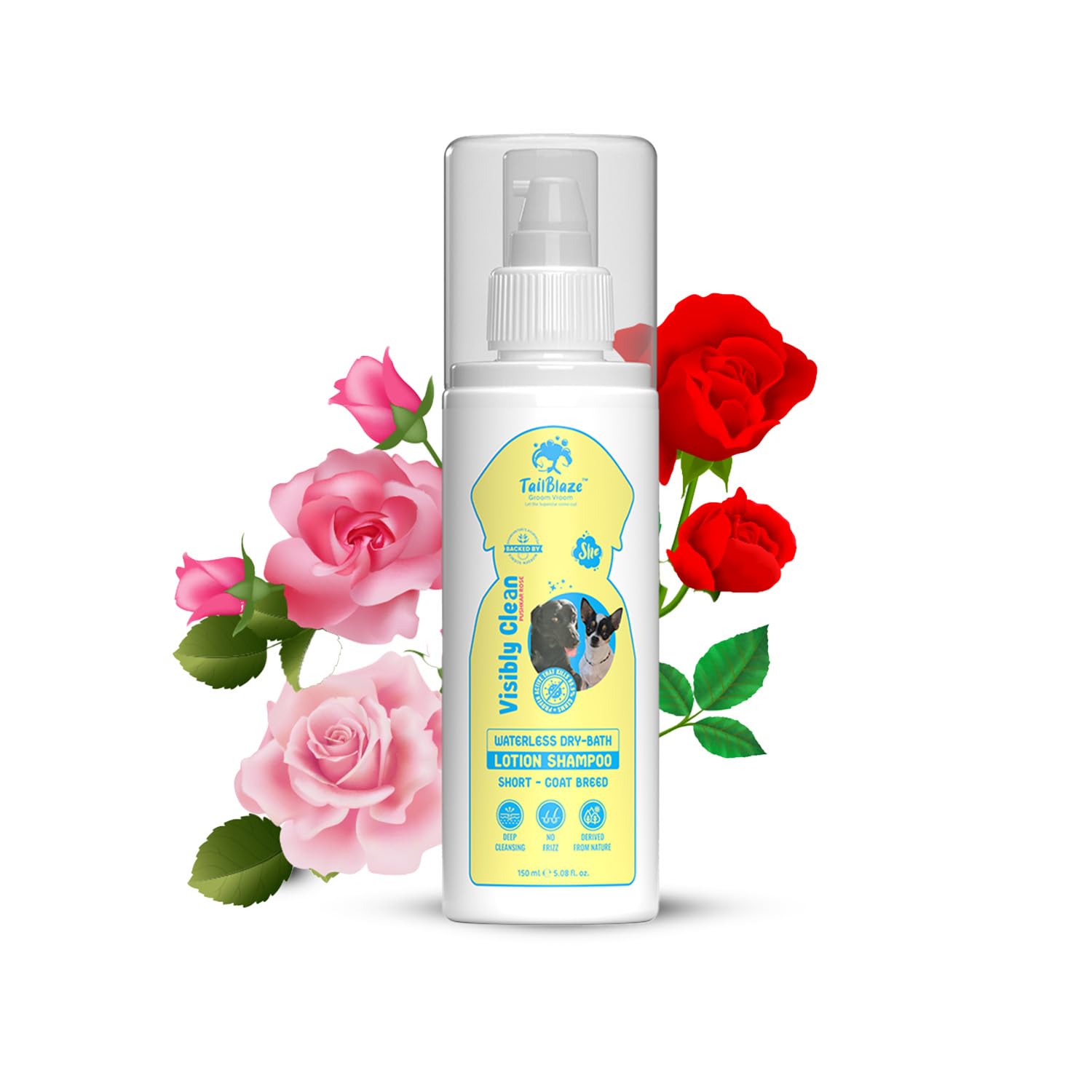 See full amazon price history chart for TailBlaze Groom Vroom Visibly Clean Waterless Dry-Bath Lotion Dog Shampoo 150 ml | Worlds 1st Waterless Formula | With Free TailBlaze Towel | No SLS, Parabens, Mineral Oils For She |Long Coated Breed TailBlaze Groom Vroom Visibly Clean Waterless Dry-Bath Lotion Dog Shampoo 150 ml | Worlds 1st Waterless Formula | With Free TailBlaze Towel | No SLS, Parabens, Mineral Oils For She |Long Coated Breed (B0CFYG23K6) Amazon Price History, Amazon Price Tracker