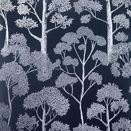 Arthouse Delamere 909506 Wallpaper Full Roll Navy Blue/Silver