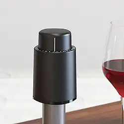 Rolha de vinho tinto tipo prensa com escala - Rolha reutilizável de preservação de frescor a vácuo para vinho tinto e vinho