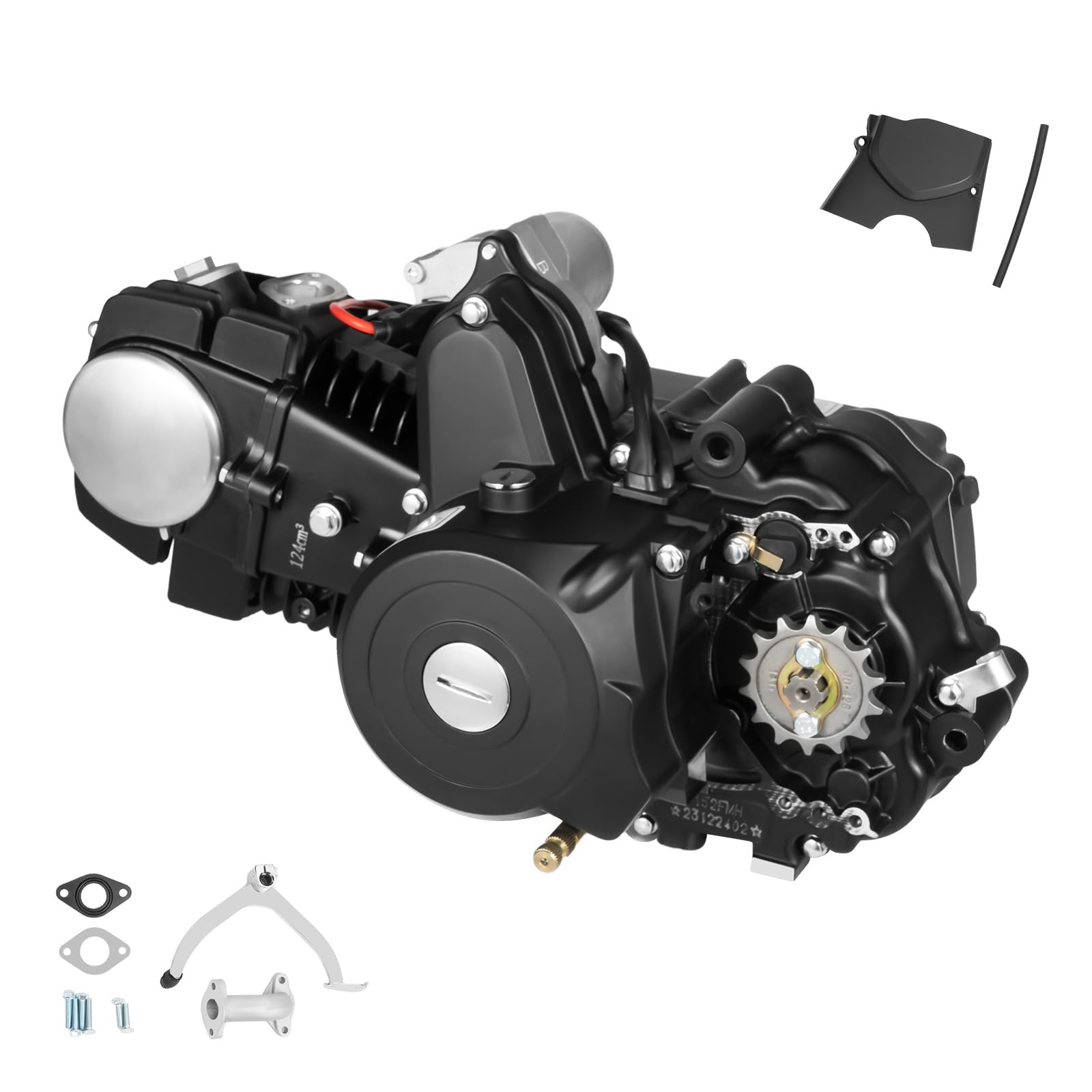 Amazon.com: 125CC 4-Stroke Semi Auto Engine Motor, ATV Quad Engine