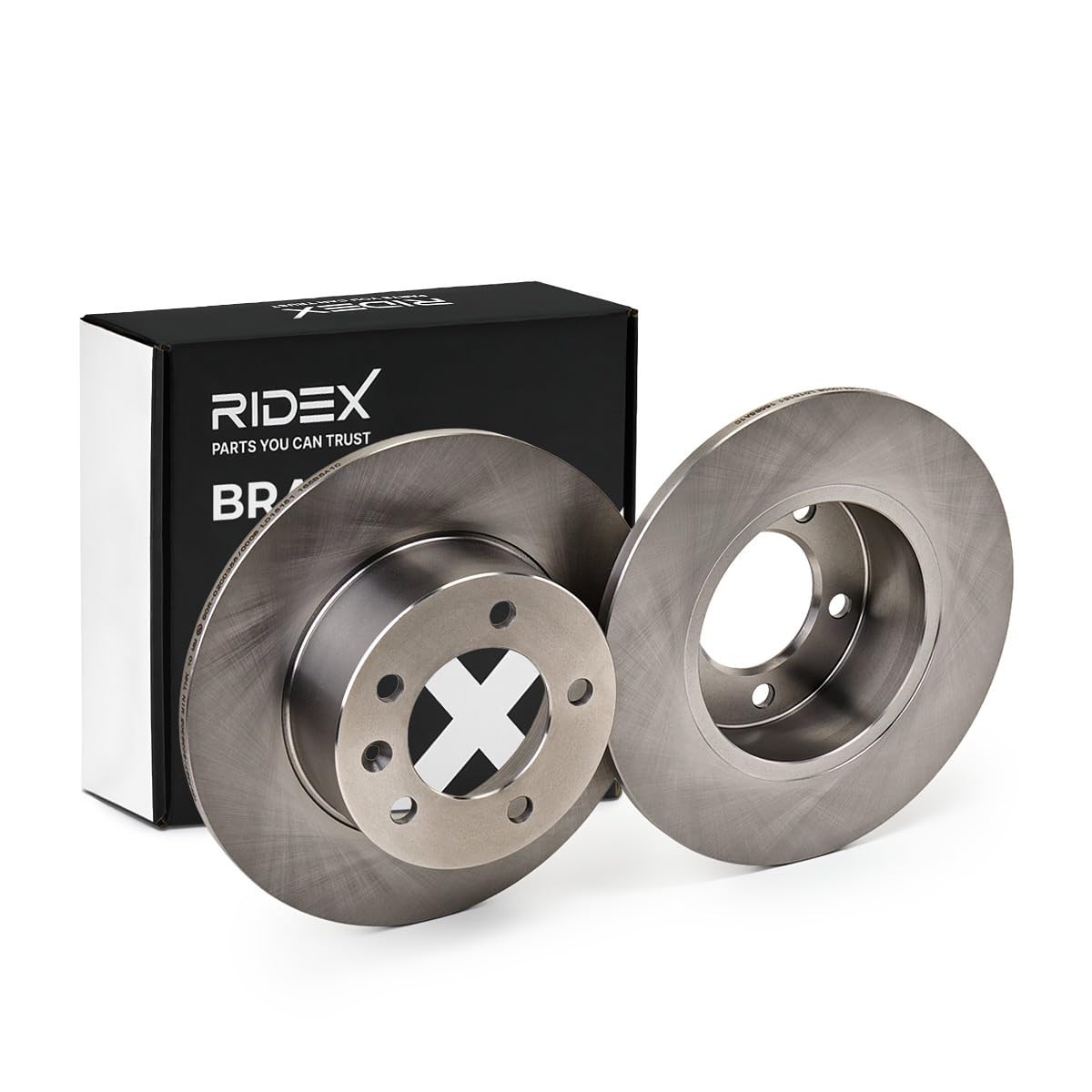 RIDEX 82B0567 2x Disco de freno Trasero sin tornillos Compatible con RENAULT Master 3 Caja/Chasis EV, HV, UV