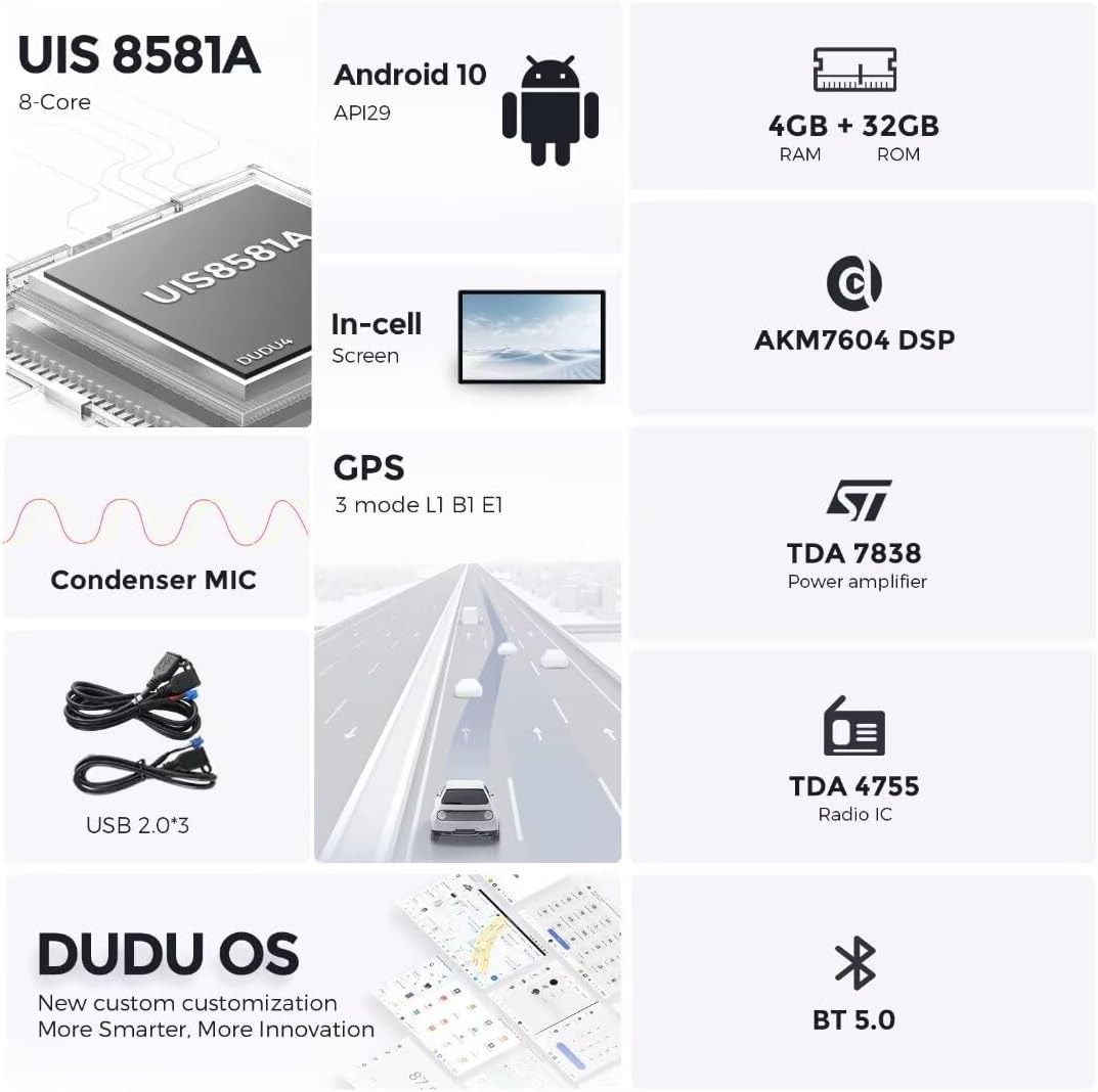 DUDUAUTO DUDU4 Technical Specifications Overview