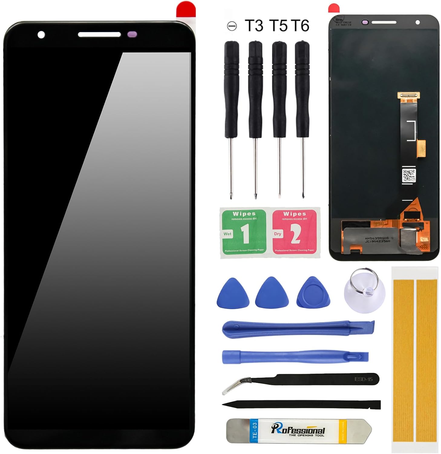 for Google Pixel 3A XL Screen Replacement G020C G020G G020F 6'' LCD Display Touch Digitizer Assembly with Tools