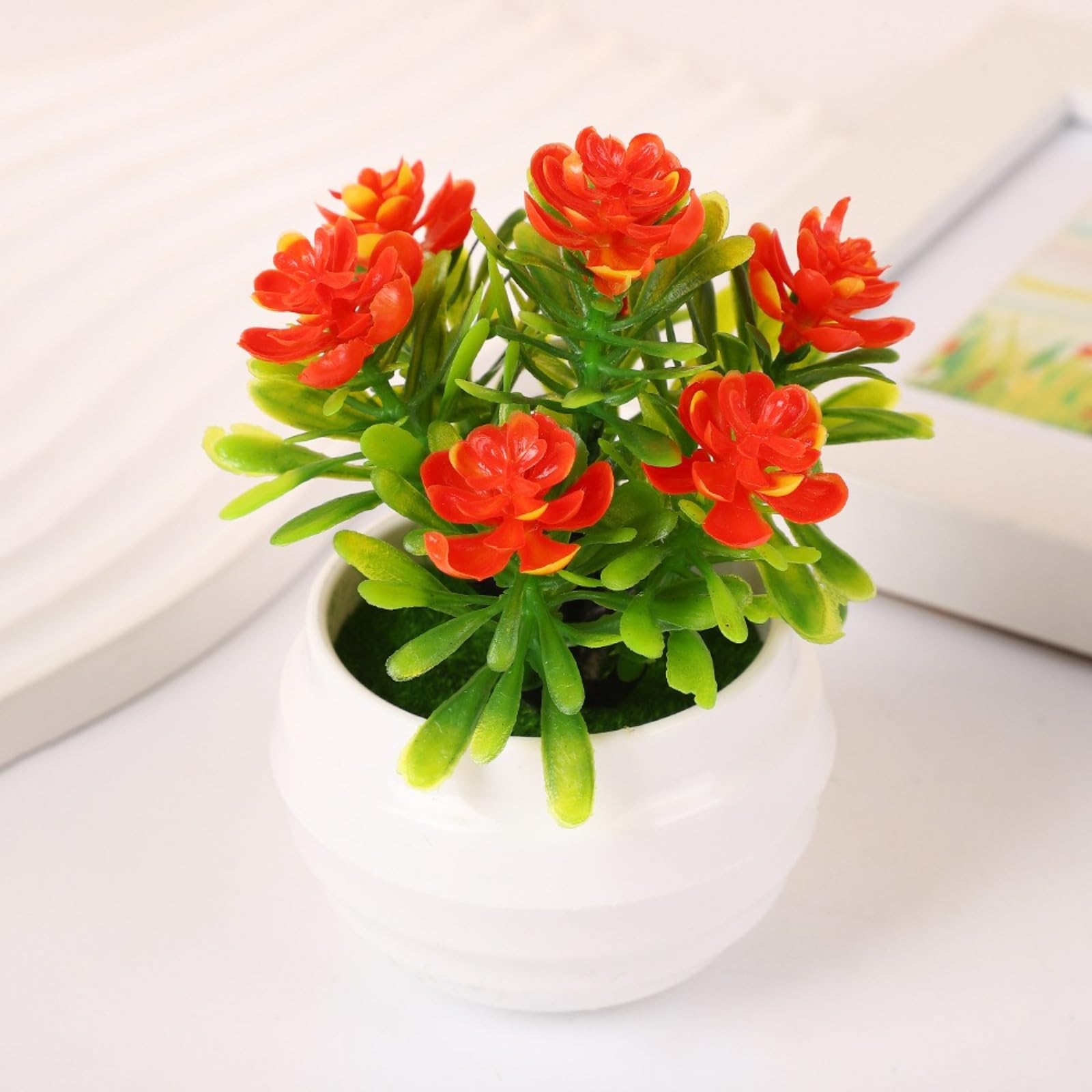 LWYTSWXKP Creative Lotus Simulation Potted Ornament