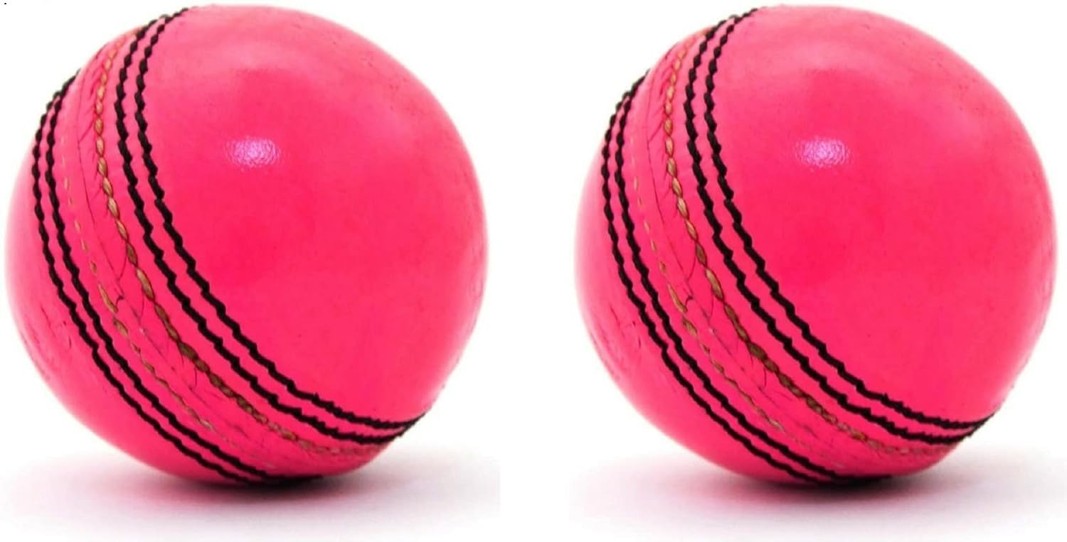 QODEL Pink Leather Cricket Ball, Pack of 2-picture-15