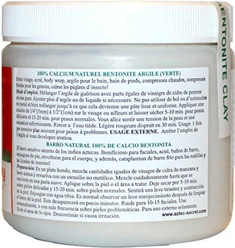 Aztec-Secret-Version-1-Clay-1-lb-26-x-04-x-11-inch Aztec Secret - Version 1 Clay For Face - 1 lb., 2.6 x 0.4 x 1.1 inch
