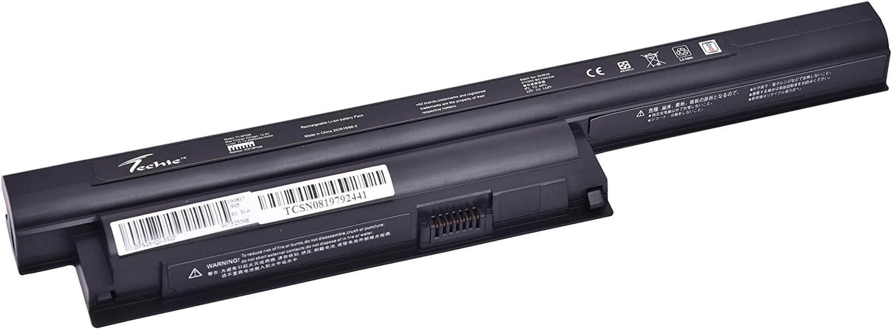 TechieCompatible for Sony VGP-BPL26, VGP-BPS26, VGP-BPS26A Laptop Battery.