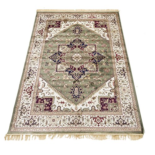 WEBTAPPETI Klassisch Top Preis Guenstig Teppich Orient Teppiche RUBINE 304-VERDE 140X190