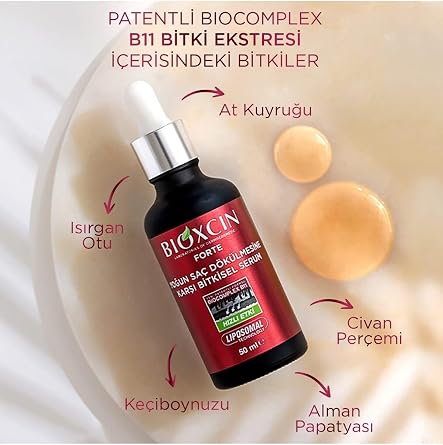 Bioxcin Forte Serum Yoğun Saç Dökülmelerine Karşı 50 ml Sprey Başlık ve Jel Hediye