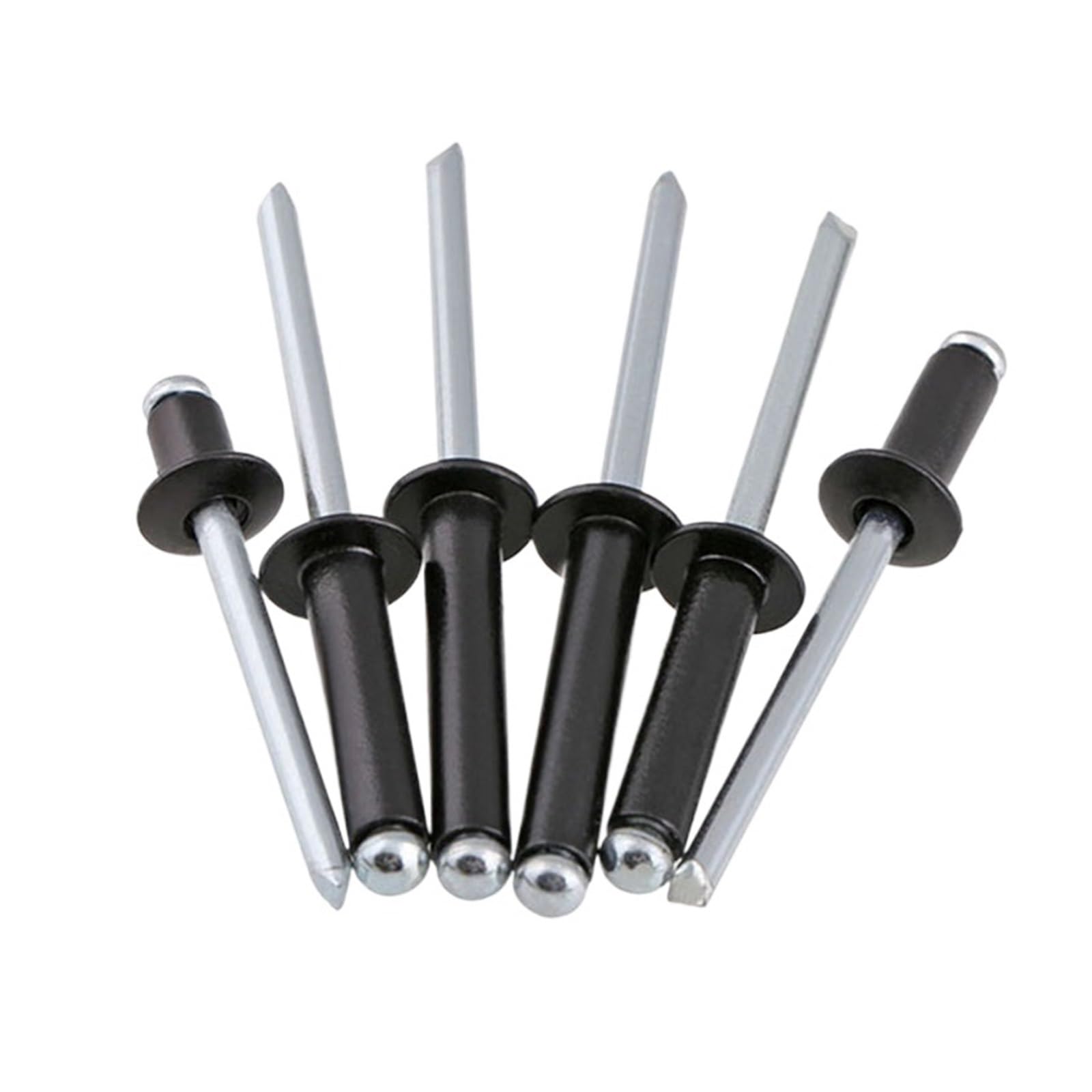 Rivets aveugles en aluminium de précision noirs tête ronde bombée