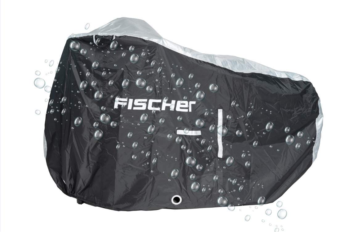 FISCHER E-Bike Garage Premium | hochwertige E-Bike Abdeckung | Öffnung für Ladekabel | Schutzhülle | wasserdicht | inkl. Aufbewahrungstasche