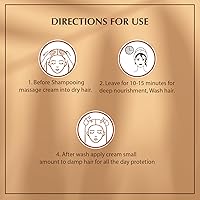 Vista 4 de Dabur Vatika Naturals - Crema para dar estilo al cabello para pelo largo, rizado, seco y tratado con color - con mezcla de coco, crema