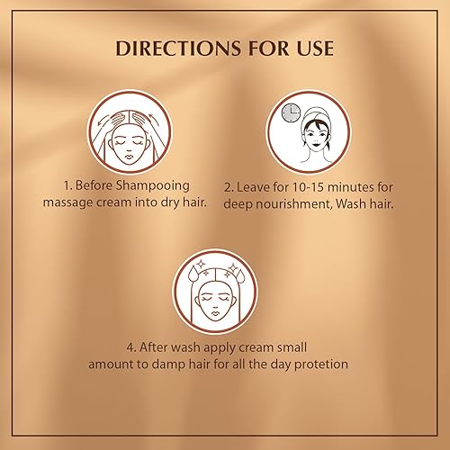 Miniatura 4 de Vatika Naturals Crema de peinado para cabello largo, rizado, seco y tratado con color - con mezcla de coco, crema para el cabello y crema para