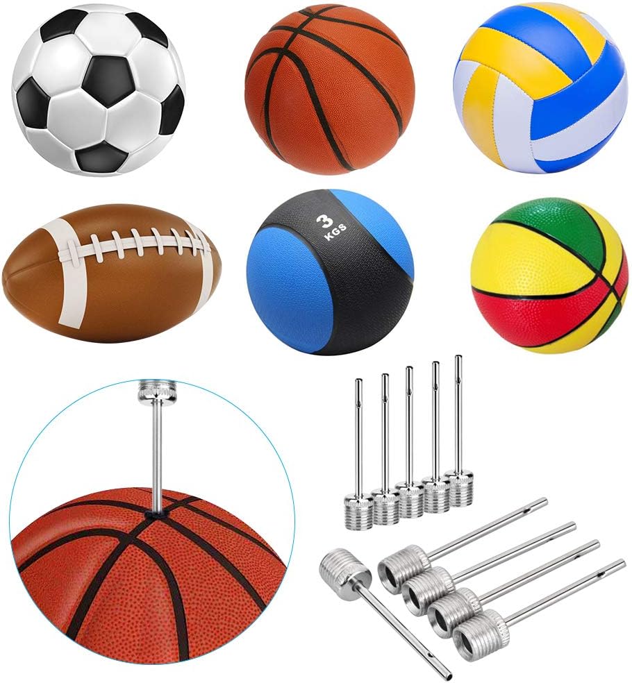24 PCS Premium Air Pump Needles, Upgraded General Inflation Needle, Ball Pump Needle, 3-in-1 Pump Nozzle Adapter Set for Football, Basketball, Soccer, Rugby,Yoga Ball, Inflatable Toys, Balloon Animals