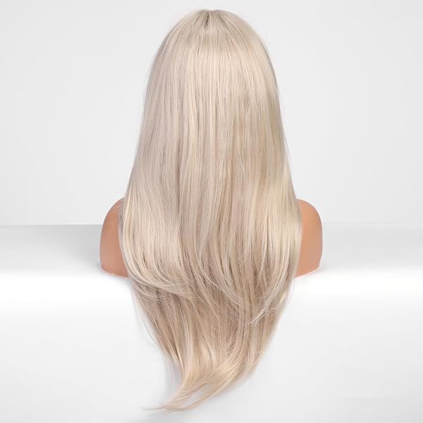 HAIRCUBE Lungo Curly/Wave con Pony Parrucche per le Donne Natura Resistente al calore Fibra Sintetica Parrucche con Pony Cosplay quotidiano (Barbie Hair; Biondo) - 5