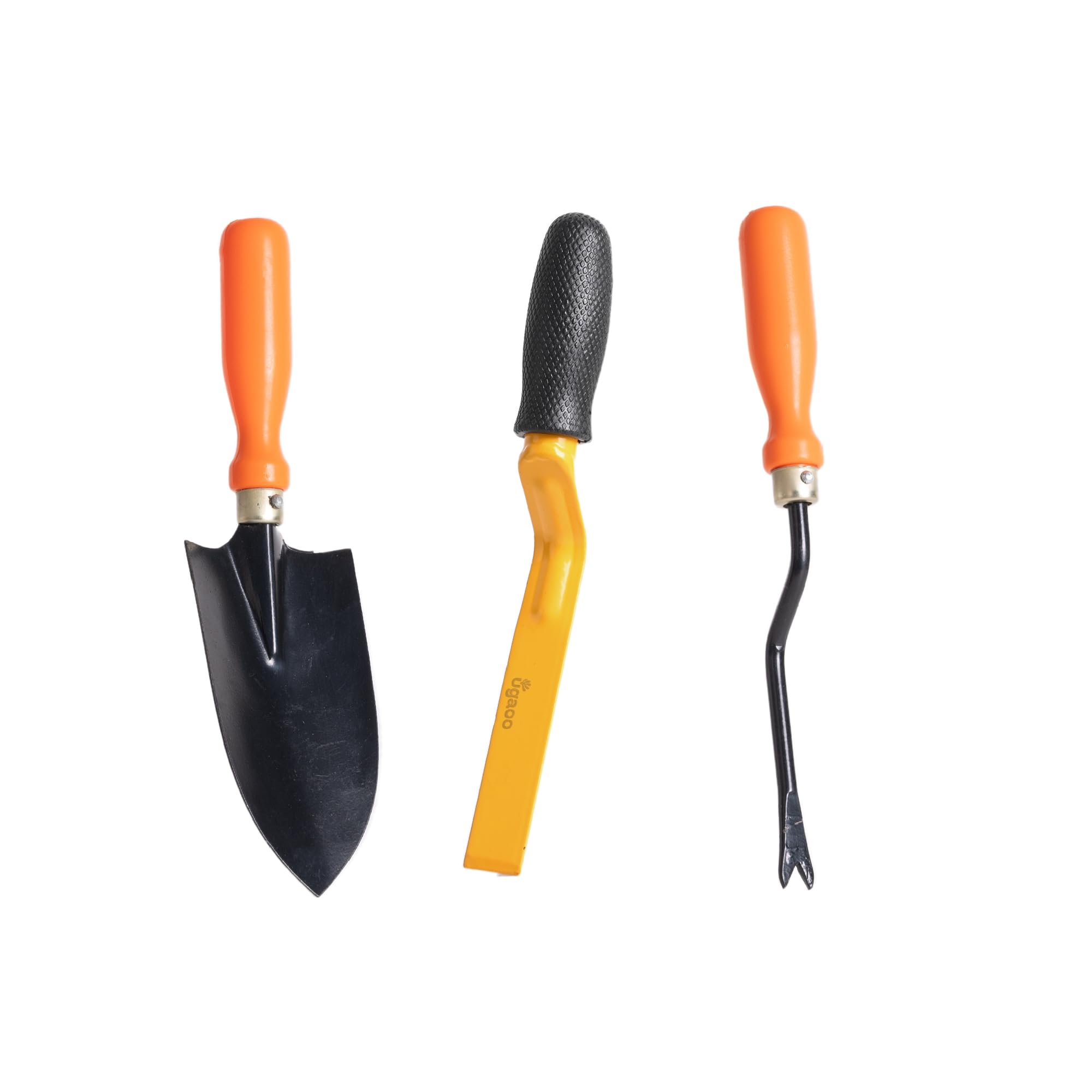 Ugaoo Garden Tool Set – 3 Pcs | Small Trowel, 2-Inch Khurpi & Weeder | Durable, Rust-Resistant Garden Tools with Ergonomic Wooden Handles | Perfect for Home, Balcony & Potted Gardening - Image 7 thumbnail