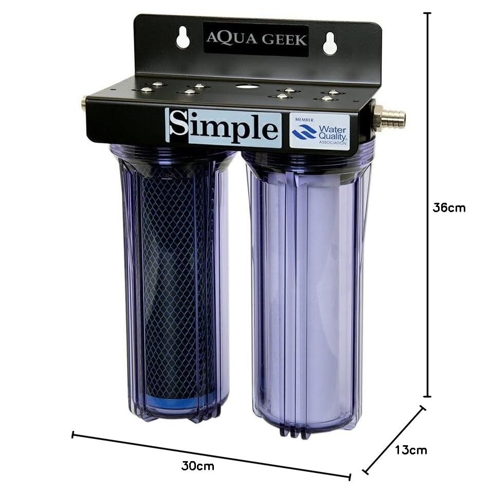 Amazon.co.jp: AQUA GEEK 100t分の塩素を除去する浄水器 シンプル