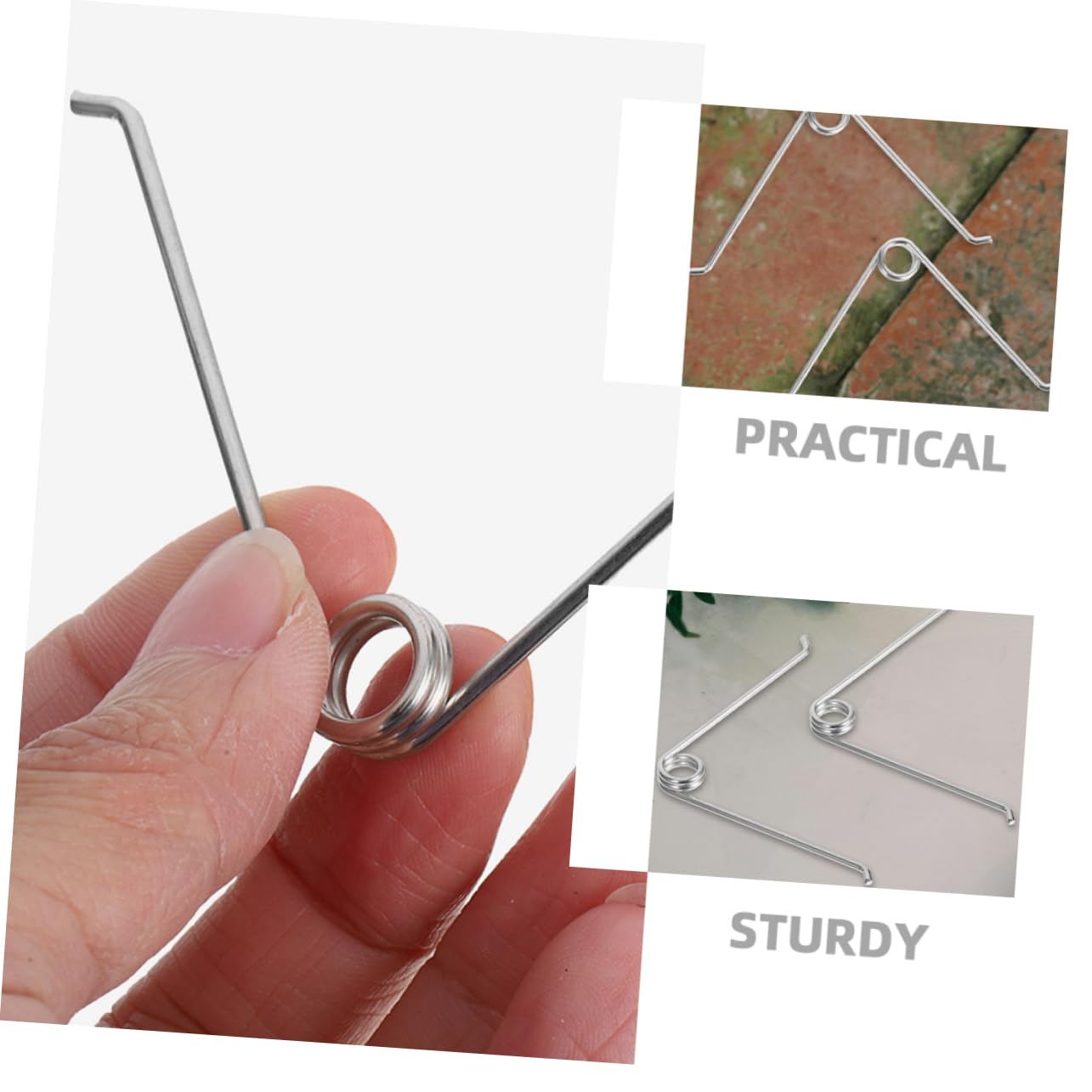 BESPORTBLE Pruning Shears Spring Replacement 6pcs V-shape Trimming Scissors Springs Longevity for Garden Pruner Stainless Steel Spring Part