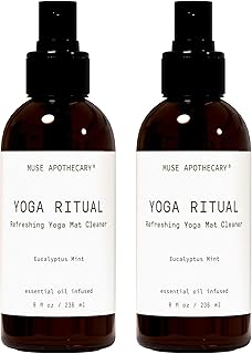 Muse Apothecary Yoga Ritual - Aromatic and Refreshing Yoga Mat Cleaner, 8 oz, Infused with Essential Oils - Eucalyptus Mint, 2 Pack