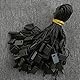 Hangtag String Nylonschnur für Hängeetiketten, 200 Stück, Einweg, schwarz, mit Schnappverschluss, für Kleidung, Markenetikett, Preis (schwarz)