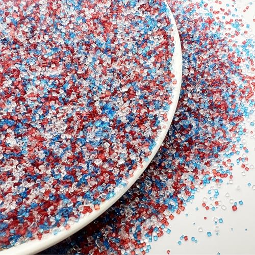 SE Si&Moos Red White and Blue Sanding Sugar...