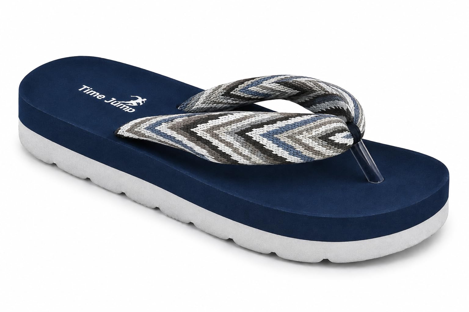 Women's Flip Flops with Printed Strap Platform Sole-image-29