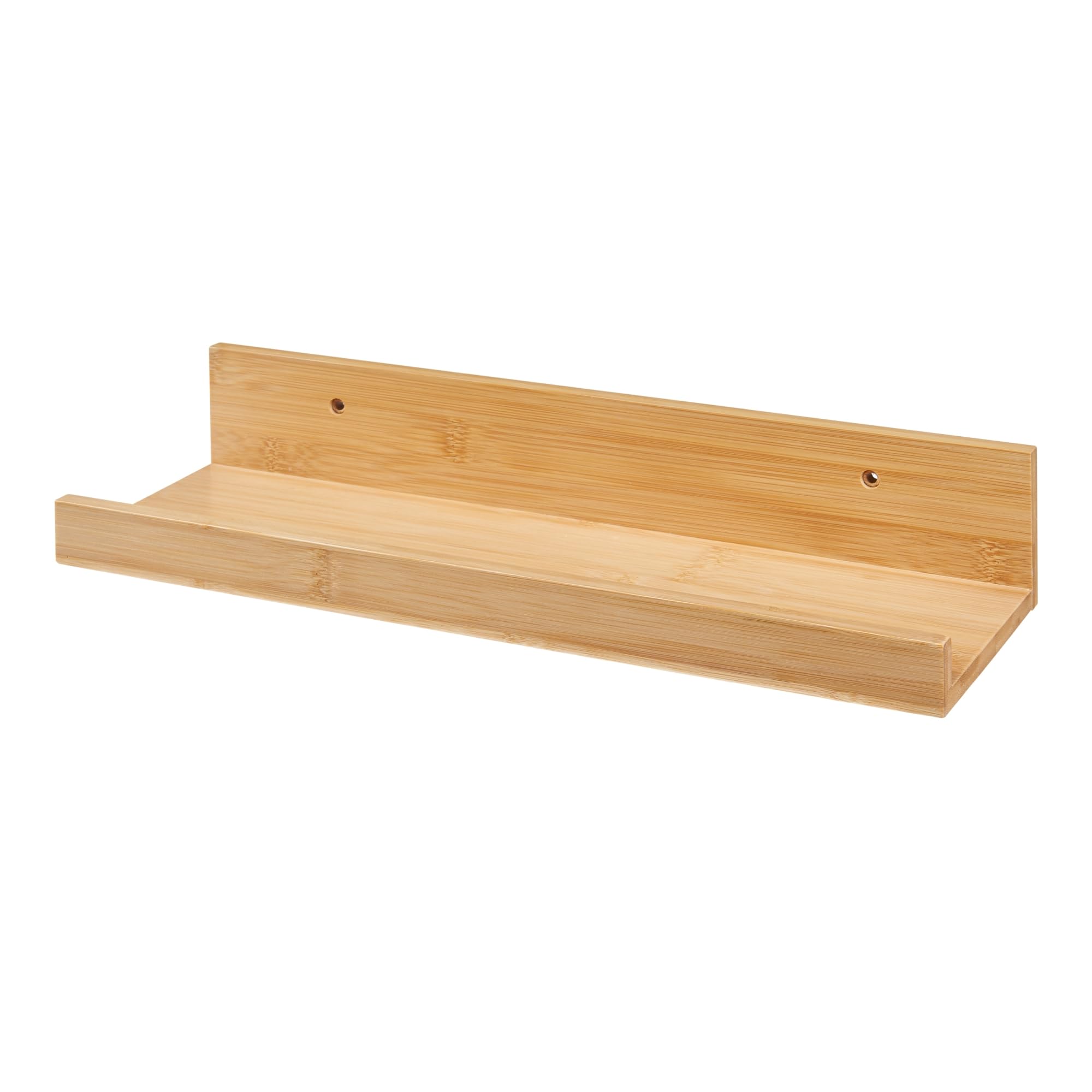 [en.casa] set di 3 Mensole da Muro Consolle Portaoggetti da Parete Libreria Pensile Piani con Bordi Anticaduta Mensole in Bambù Naturale